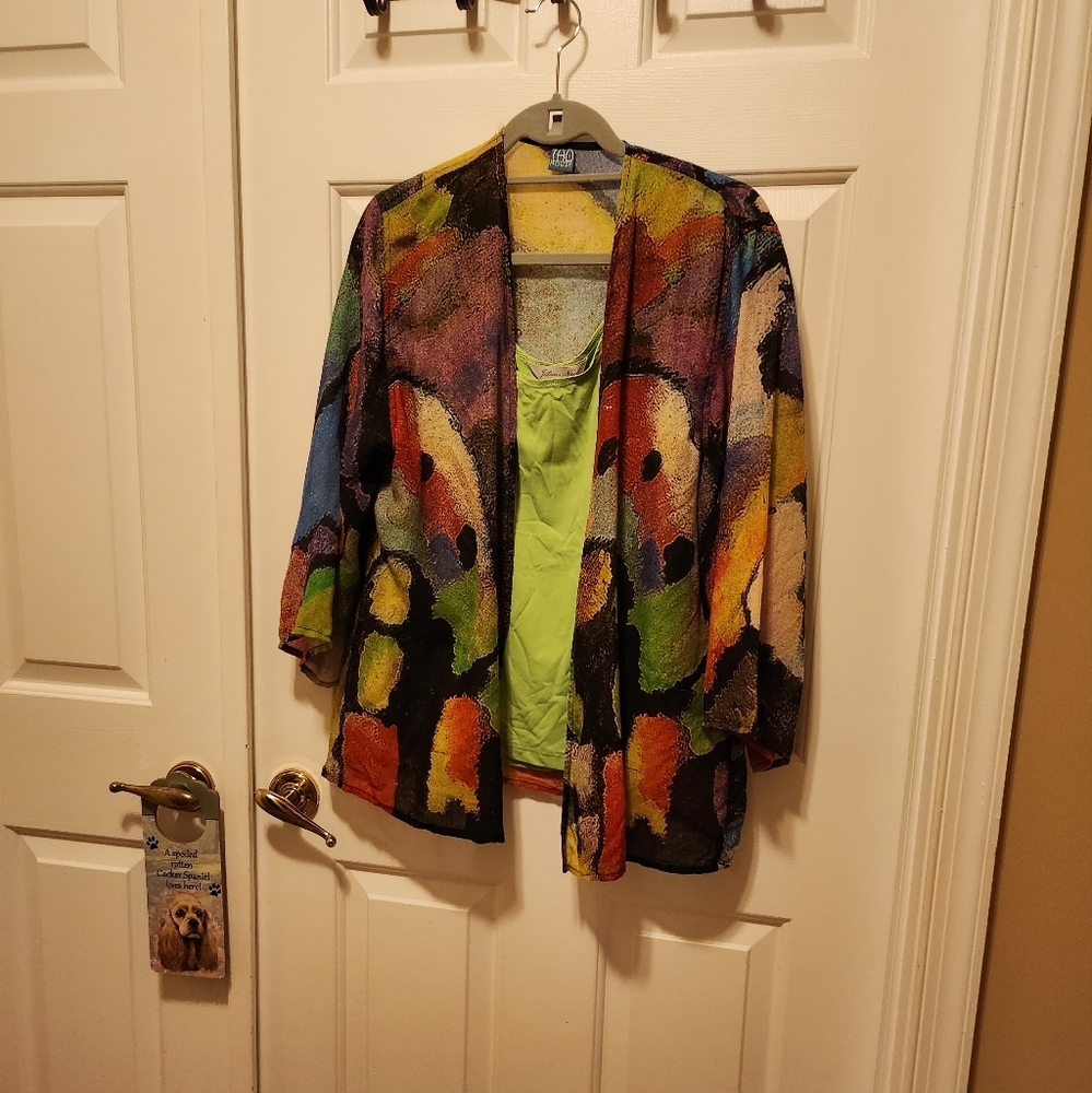 LIGHT & BRIGHT💚💛TAO HOUSE/Kimono 💚💛 Coordinating Shell (2 piece)